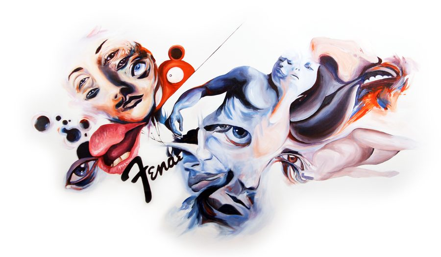 Poam Fender, artwork by Martin Kalanda